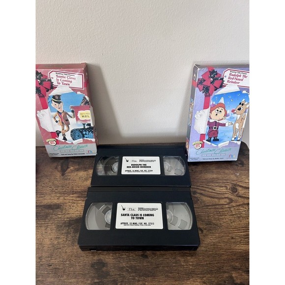 2 F.H.E. Videos: Santa Claus is Coming to Town-Rudolph  (VHS) 1989 Not Tested - Picture 5 of 7